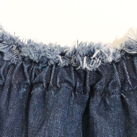 JOA Los Angelos Off Shoulder Denim Dress, Lg NWOT - Picture 5 of 8